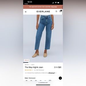 Everlane way high jean